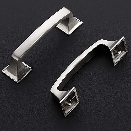 Ravinte Brushed Nickel Cabinet Handles Cabinet Pulls, 3 Inch, 10 Pack - color: Brushed Nickel, size: 3 Inch Hole Center