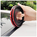 Cuttable T-Car Sunroof Cover Seal Rubber Trim,Dust Proof&Weather Stripping for Windshield,Tailgate Adhesive Rubber Seal Strip (14mm×23Ft) - color: 14mm×23Ft