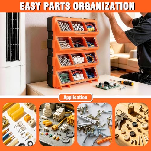 Tool Box Organizer,12-Compartment Portable Small Parts Organizer - size: 12-Compartment Tool Box Organizer