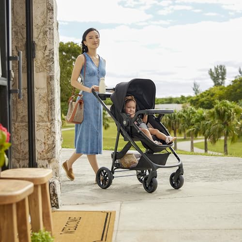 Safety 1st Grow and Go Flex 8-in-1 Car Seat Stroller Combo, Baby Stroller Travel Systems for Infants 4-30 lbs, Stroller and Carseat Combo Set, Night Rider - color: Night Rider