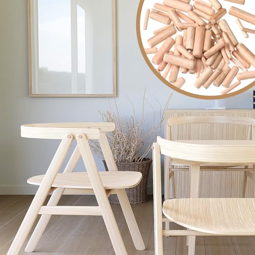 Bucherry 120 Pieces 4 Sizes Wood Plugs Wooden Hole Plugs,Dowel - style: Dowel