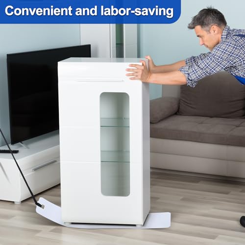 Wenqik 2 Pcs Appliance Sliders with Pull Strap Fridge,29.92 X 8.07 Inches - size: 29.92 x 8.07 Inches