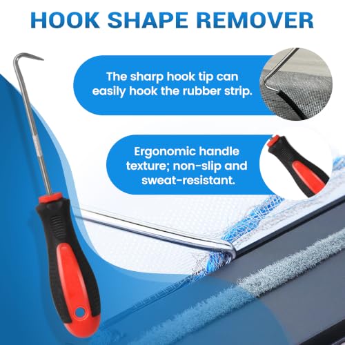9 in 1 Screen Repair & Replacement Kit, Window Screen Roller Tool Set - size: 9 IN 1