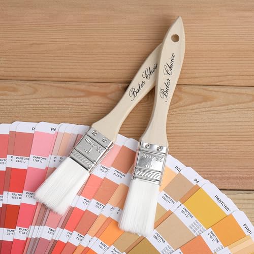 Bates- Chip Paint Brushes, 6 Pack, 1", 2", 3", Synthetic Bristles Painting Brushes, Paint Brushes Set, Chip Brush, Painting Brush, Wood Stain Brush Set, Chip Paint Brushes for Paint, Chip Brushes - size: 6 Pack, 1", 2", 3"