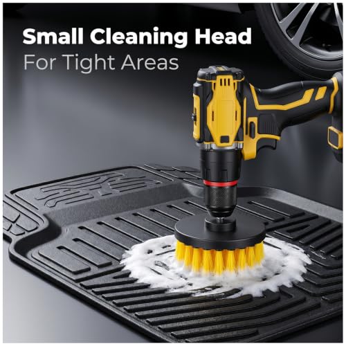 10pcs Drill Brush attachments for Cleaning Scrub Brush for Drill Drills brushs Set Drills brushs for car Detailing dril Brushes Power Scrubber for Bathroom Surfaces Tub Grout Shower Car