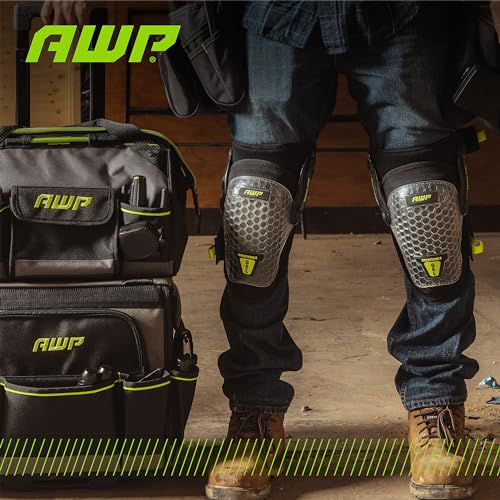 AWP Comfort Hinge Knee Pads, One Size, 1 Pair, Black - size: 1 Pair, style: Gel Pro Foam Padding Knee Pads