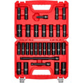 VEVOR 1/2" Drive Impact Socket Set, 29-Piece Deep Sockets - size: 1/2" 29PCS Deep
