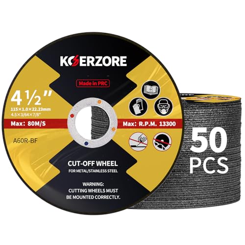 4-1/2 Inch Cut Off Wheels 50 PCS Cutting Blades for Angle Grinder