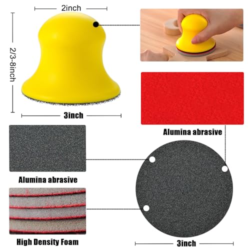 MAXMAN 24Pcs Sanding Sponge Set, 3" Foam Sanding Pads, 180-3000G Assortment - style: 180-3000 Grit