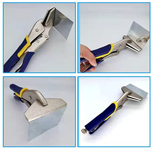 10 inch Locking Pliers/Sheet Metal Clamp,Heavy Duty Sheet Metal Grip Tool,High Carbon Steel Duckbill Pliers Welding Plier