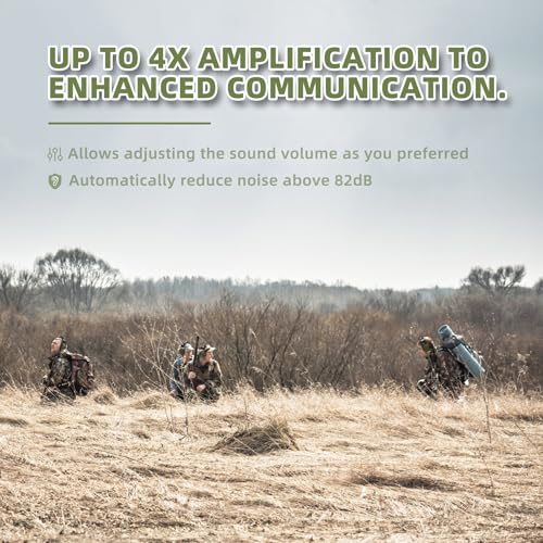 PROHEAR 2 Pack Electronic Ear Protections for Shooting with 4X Sound Amplification, Gun Range Hearing Protection Muffs, NRR 23dB Noise Reduction Headphones for Hunting, Black and Green - style: Electronic-black+green