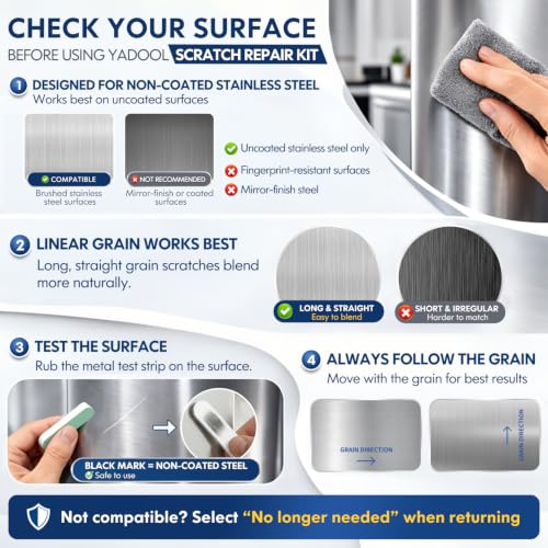 Stainless Steel Scratch Remover Kit for Sinks & Appliances - size: 1.06 Fl Oz (Pack of 1)