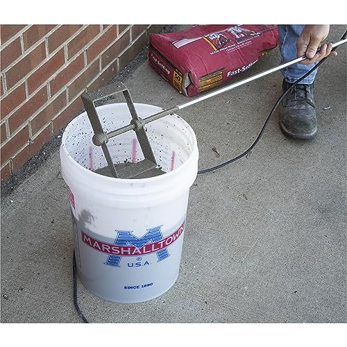 MARSHALLTOWN Die-Cast Mixer, 36 Inch, Fits 7/16 Inch Drill, Drywall Mud