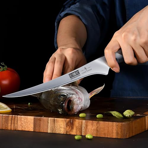 HOSHANHO Carving Knife Set 3PCS, Japanese Brisket Slicing Knife Sets - size: 12"