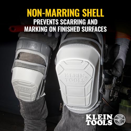 KLEIN TOOLS 60897 Knee Pads for Men and Women, Non-Marring, Heavy Duty Stabilizer Work Knee Pads, Adjustable Straps for Construction and Flooring - size: Non-Marring