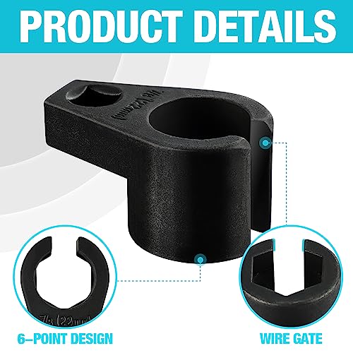 DURATECH O2 Oxygen Sensor Socket 3/8-Inch Drive x 7/8-Inch (22mm) - size: 1pc 3/8" Dr. x 7/8" offset oxygen sensor socket