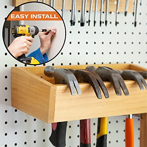 Iron Forge Tools Screwdriver Organizer, Hammer Holder & Pliers Rack, Wall - style: Wood