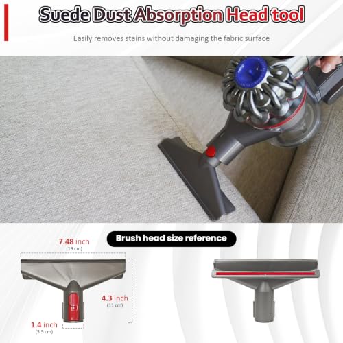 Baiwade Dyson Attachments Kit, 8-Piece Brush Replacement, Vac Accessories