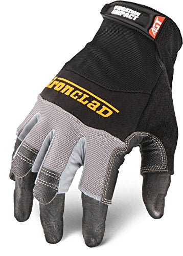 Ironclad mens Work Glove MACH 5 VIBRATION IMPACT, Black and Grey, Large Pack of 1 US - color: Black/Grey, size: Large (Pack of 1)