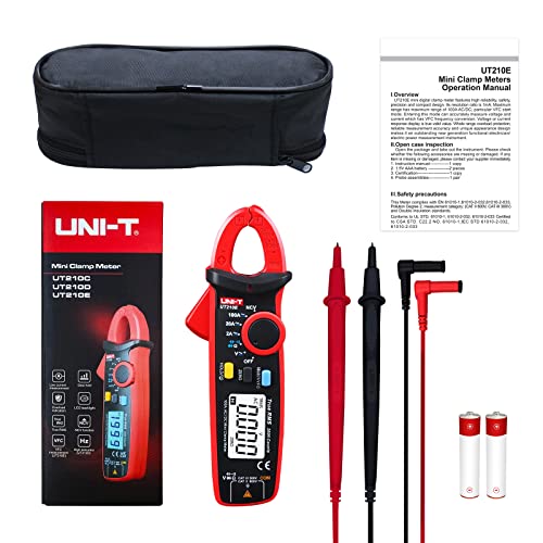 UNI-T UT210e Digital Clamp Meter Multimeter - size: UT210e clamp meter (ac/dc)