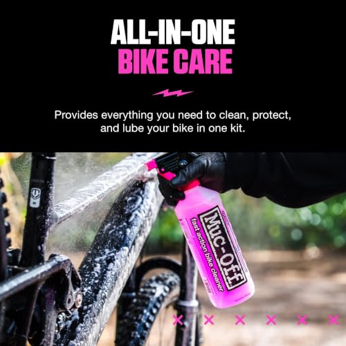 Muc Off Ultimate Bicycle Cleaning Kit - Must-Have Kit to Clean, Protect and Lube Your Bike - Includes Bike Cleaner, Bike Protect, Brushes and More