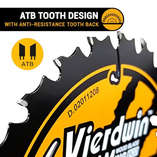 3-Pack 7-1/4-Inch 24T/40T/60T Carbide Circular Saw Blades for Wood - size: 7-1/4'' (24T+40T+60T)