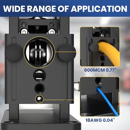 Drill-Powered Wire Stripper Machine, 16AWG–300MCM