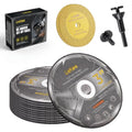 2Pcs Diamond Cutting&10Pcs 3 inch Die Grinder Cut Off Wheel,3/8" Arbor Hole - size: 10Pcs 3 inch Die Grinder Cutter&2 Diamond Cutting