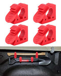 Overlanding Shovel Holder for Home, Off-road vehicle - size: 4 Pack Red