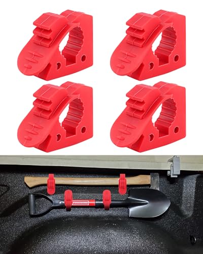 Overlanding Shovel Holder for Home, Off-road vehicle - size: 4 Pack Red