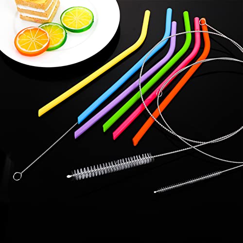 4 Pcs Extra Long Pipe Cleaners with Soft Nylon Bristles Head Cleaning Brush for Straw Tube Pipe Hose Bottle Refrigerator Drain, 1m/39in