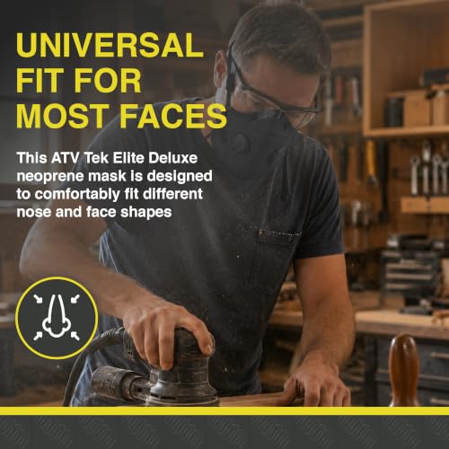 ATV Tek Elite Deluxe Neoprene Dust Mask - color: Black