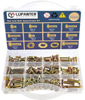 540 pcs Metric Bolt and Nut Set - M5/M6/M8 Class 8.8 Heavy Duty Hexagon Bolts and Nuts Assortment Kit with Yellow Zinc Plated Coating - size: M5/M6/M8