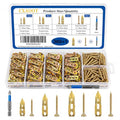 360PCS Self Drilling Drywall Anchors Heavy Duty, Self Drilling Drywall Anchors with Screws Kit, 4 Sizes Metal Dry Wall Anchors for Drywall Heavy Duty, Drywall Self Drilling Anchors with Screws