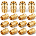 16 Pack 1" Press x 1" MIP Brass Press Fittings - color: Mip, size: 1 Inch