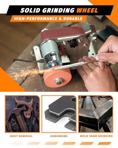 Mini Belt Sander, Electric Small Sander Knife Sharpener, 6.5"x6.5"x4.2" - size: 6.5"x6.5"x4.2"