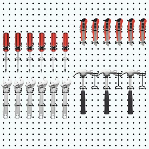 Ripeng 12 Pcs Screwdriver Organizer Tool Holders Multi-tool Holder Black - color: Black