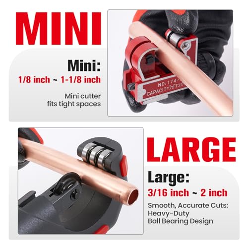 Copper Pipe Cutter Kit for HVAC and Plumbing