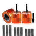 1"&1/2" & 3/4" Metal Copper Pipe Cleaner Set with 1/4 Hex Shank, Replaceable Brush, Each Set Additional 3Pcs Replaceable Blades for Cleaning Rust, Stains, Paint on Copper Pipes and Various Metal Pipes - size: 1"&1/2" & 3/4"