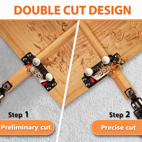 Double Cutting Dowel Maker Jig Kit Electric Drill Carbide Inserts Stable wooden Dowel Cutter tool Dowel Plate (Metric 9 different diameters) - size: Metric