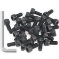 35 Pieces M6 x 12mm Socket Head Cap Screws, Thread Pitch 1.0mm, Sutemribor M6 Black Screws, 12.9 Grade Alloy Steel, Black Oxide Finish, Fully Threaded - size: M6 x 12mm, style: Socket Head