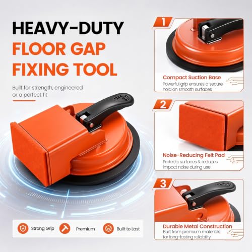 Floor Gap Fixer Tool 90° Suction Cup Laminate Flooring Repair Kit