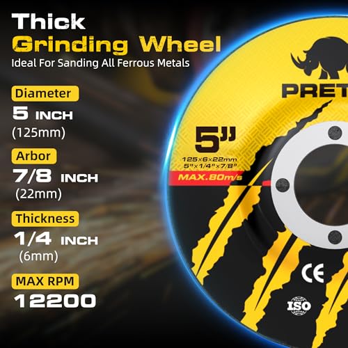 26 Packs Angle Grinder Cutting Flap Grinding Disc Wheel, 5 Inch | 20 Packs 5"x3/64"x7/8" Cut off Wheels,3 Packs 4.5"x7/8" 60 Grit Flap Discs, 3 Packs 5"x3/64"x7/8" Grinding Wheels - size: 5 INCH