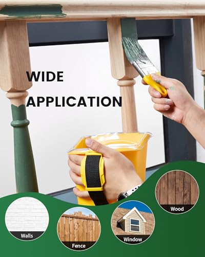 Voomey Paint Bucket Hand Held 4in Foam Rollers Kit 18pcs for Detail Work - color: Paint Bucket Kit & Foam Rollers
