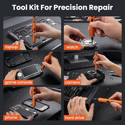 3.7V Precision Screwdriver 52in1 Kit for Laptop Phone - color: 52-in-1-orange