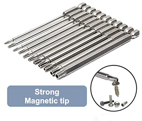 aiyun 12-Piece Security Bits Screwdriver Set Star Driver Bit (50mm) - size: 50mm Length (T5-T40)