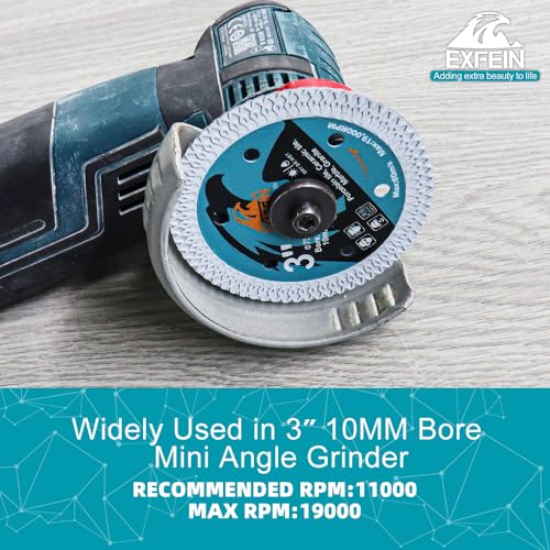 3 Inch Tile Blade 4pcs, Super Thin Diamond Saw Blade for Cutting Porcelain Tiles Granite Marble Ceramics Diamond Disc - size: X Mesh(for tile)