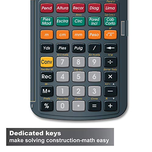 Calculated Industries 4054 Construction Master 5 Calculator - style: CM5 en Espanol