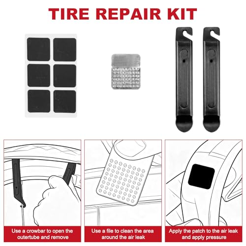 15 in 1 Bike Repair Kit Tool Set Waterproof Bike Saddle Bag - color: Red