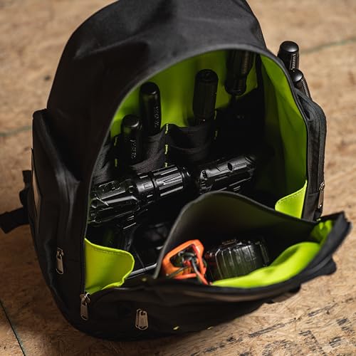 AWP Extreme Tool Backpack, 23 Tool Storage Pouch Pockets, 1 Pack, Black